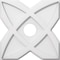 Ekena Millwork Titus Architectural Grade PVC Contemporary Ceiling Medallion, 14"OD x 3"ID x 4 3/4"C x 1"P CMP14TS-03000 - alternate 1